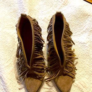 Womens booties-taupe Size 10